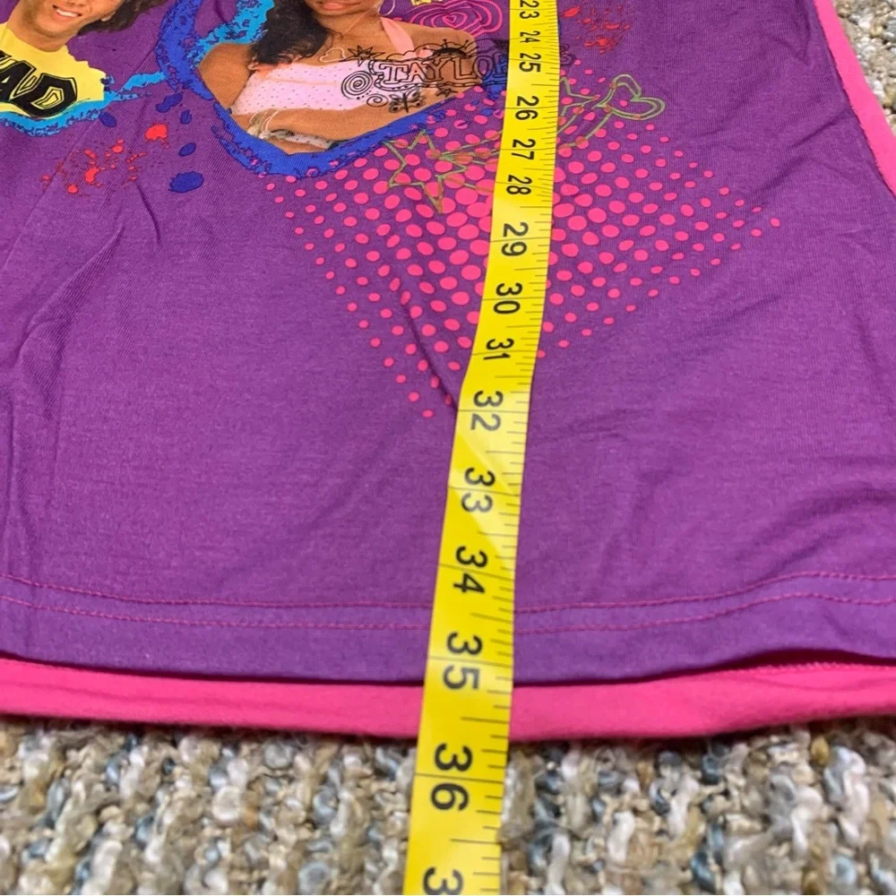 Disney High School Musical 2 Long Sleeve Nightshirt - Purple & Pink Kids 14/16 - Picture 5 of 5